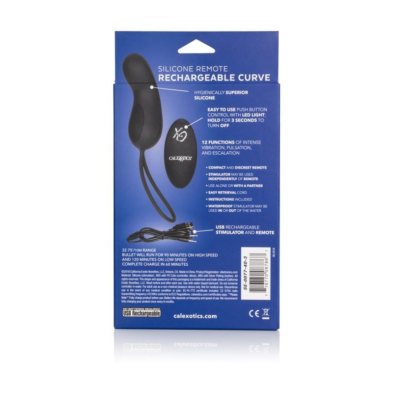 Jajko/wibr-REMOTE RECHARGEABLE CURVE BLACK